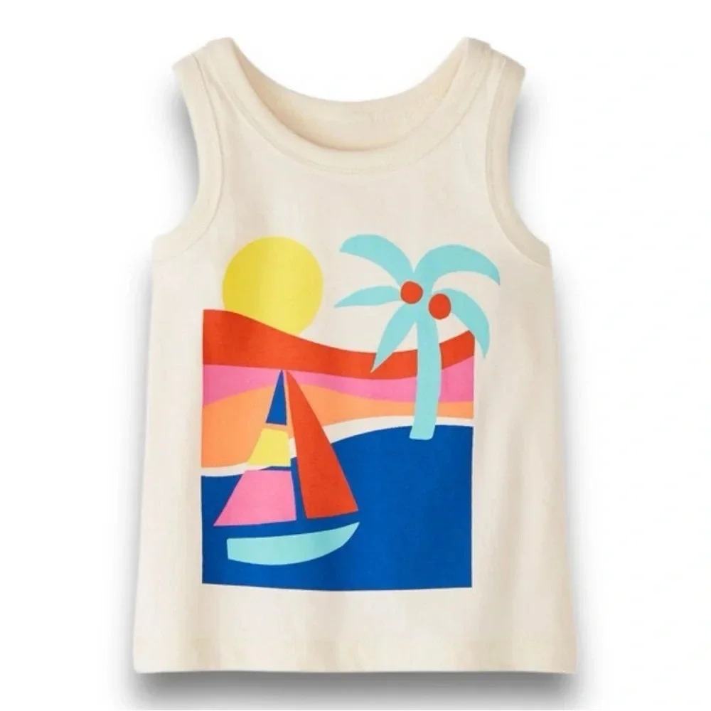 Hanna Andersson | Graphic Tank in Cotton Jersey (10) 🌴